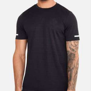 Camiseta de manga corta con cuello redondo para hombre ODM DTG/DTF, 100% de algodón satinado, talla grande 6XL, 220GSM - Product Image 2