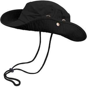 Sombrero de Pesca Tipo Boonie para Exteriores, Protección UV, Ala Ancha, Logotipo Personalizado, Verde, para Hombre - Product Image 4