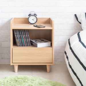 Modern DIY <b>Small</b> <b>Table</b> for Bedroom Minimalist Japanese Design with <b>Storage</b> Feature - Product Image 3