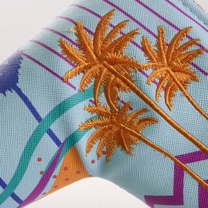 Couvre-chef de golf en cuir PU pour hommes, coupe extensible, pour club de conduite, avec cou antidérapant et doublure intérieure en peluche. - Product Image 3