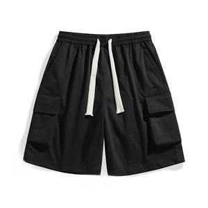 Ropa de calle americana para hombre, pantalones cortos de trabajo, nuevo verano, holgados, de gran tamaño, informales, con múltiples bolsillos, para exteriores, patrón ecológico - Product Image 6