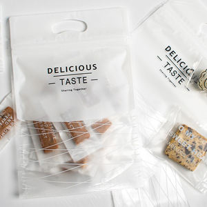 ถุงซิปใสปิดผนึกเองบรรจุภัณฑ์กระดาษคราฟท์ขนมขนมขนมขนมขนมบิสกิตเกล็ดหิมะกรอบ - Product Image 5