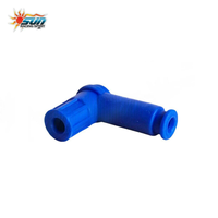 SUN Racing Nouveau Capuchon de bougie d'allumage universel de haute qualité en bakélite bleue pour moto # 90
