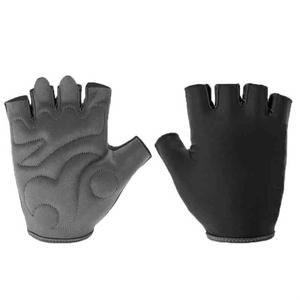 Gants d'entraînement gris noir pour hommes femmes gants de gymnastique demi-doigt avec rembourrage de paume et support de préhension - Product Image 1