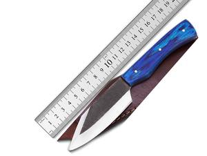 Navaja de Bolsillo de Acero de Damasco D2 Hecha a Mano OEM 2023, para Caza, Supervivencia, Camping, Mango de Madera Pakka de Alta Calidad, Grado Industrial, 3 Años - Product Image 6