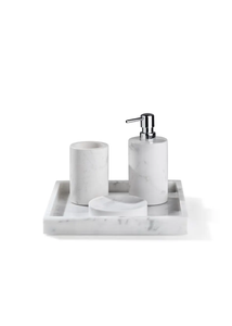 Juego de Baño de Mármol Verde Elegante de Diseño Moderno para Hogares Urbanos con un Toque Suave y Neutral - Product Image 5