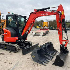 Mini-excavatrice sur chenilles Kubota U36-4, excavatrice compacte de 1,7 tonne avec pince hydraulique pour travaux agricoles et de construction - Product Image 1