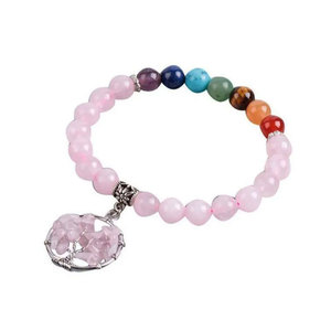 Pulsera de Cuarzo Rosa Natural Hecha a Mano de 8x15mm con Engaste de Bisel para Joyería de Moda, Ideal como Regalo de Cumpleaños - Product Image 3
