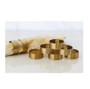 ที่ใส่ผ้าเช็ดปากทองเหลือง ดีไซน์คลาสสิกแบบใหม่ ทำด้วยมือ ทนทาน ออกแบบได้ตามสั่ง คุณภาพสูง สำหรับโรงแรม งานเลี้ยง และบนโต๊ะอาหาร - Product Image 6