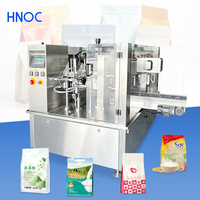 Machine de remplissage rotative automatique HNOC pour sachets Doypack à double bec verseur et sachets retortables