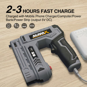 Clavadora Neumática Inalámbrica Numax y Grapadora para Tapicería, Pistola de Clavos y Grapas Inalámbrica para Bricolaje y Uso Doméstico - Product Image 4