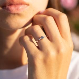 Anillo de plata estilo bohemio hecho a mano, joyería de plata de ley 925, anillo de tendencia de piedras preciosas Alexandra, joyería para mujer, regalo para ella - Product Image 5