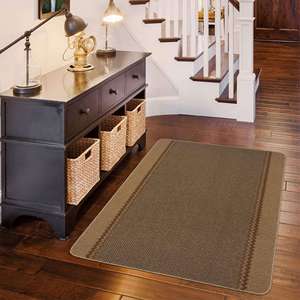 Alfombra de polipropileno beige con bordes lavables para el hogar Netline 116B - Product Image 3