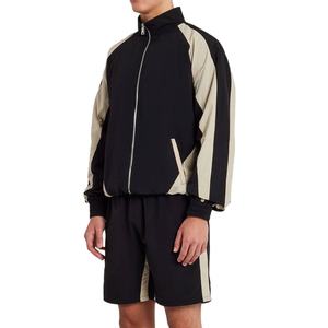 Conjunto Corto de Chaqueta Cortavientos para Hombre de Alta Calidad, Corte Holgado, 100% Poliéster Transpirable, Conjunto Corto de Nailon para Hombre 2026 - Product Image 1