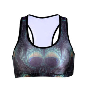 Soutien-gorge de sport TikTok tendance, sexy, à col haut, personnalisé, pour filles, vêtements de sport, haut de soutien-gorge, 2024, sublimation personnalisée, logo uni pour femmes - Product Image 5