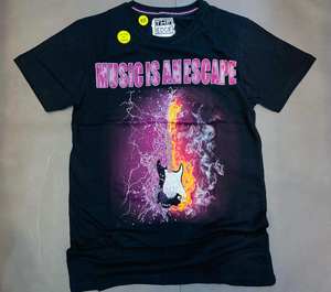 Camiseta personalizada para hombre, ropa informal reflectante que brilla en la oscuridad, 100% algodón - Product Image 6