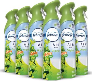 Febreze สเปรย์ปรับอากาศหมอก, สเปรย์ห้องต่อสู้กลิ่น M และห้องครัว, สเปรย์ละอองลอย, รับกลิ่นดั้งเดิม, 8.8ออนซ์, 6จำนวน - Product Image 6