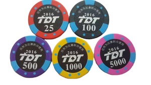 Casinokart Casino-Quality 10g Round ABS Ceramic Clay Poker <b>Chip</b> with 14gm <b>Chip</b> <b>Tray</b> 40mm Custom Logo & Security Options Included - Product Image 2