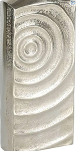 Florero martillado en bruto en dos tamaños Hecho en lámina Aluminio Decoración para el hogar Florero de metal - Product Image 3