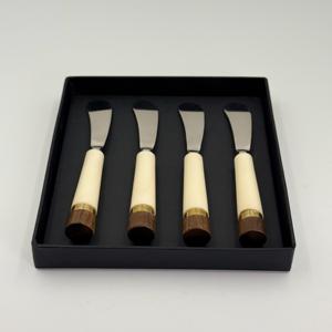 ชุดมีดเนยขายดี ชุดสี่ชิ้น ชุดช้อนส้อมสีเงิน ด้ามเรซิ่น ชุดช้อนส้อมสแตนเลส ราคาถูกที่สุด - Product Image 5