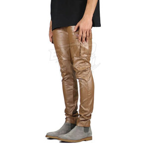 Pantalon en cuir véritable pour homme, fabriqué au Pakistan, faible MOQ, vente chaude, bonne qualité - Product Image 3