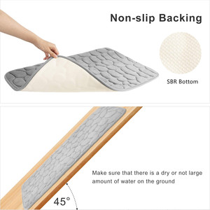 Alfombra Antifatiga Personalizada para Cocina, de Franela con Relieve, Resistente al Agua, para Fregadero y Estufa, Diseño Minimalista con Patrón Sólido - Product Image 5