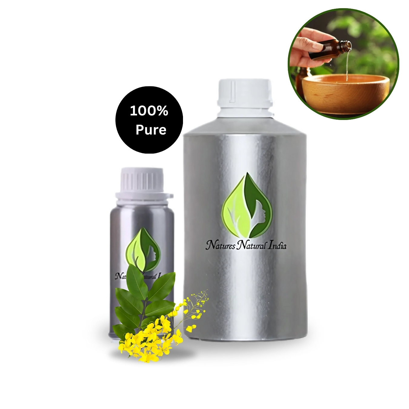 The oil has a red-brown shade with a sweet smell to it