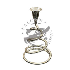 เชิงเทียนโลหะอลูมิเนียมทำมือทนทานทันสมัยสำหรับตกแต่งโต๊ะรับประทานอาหารงานแต่งงานเทศกาลคริสต์มาสตกแต่งบ้านอย่างนุ่มนวลแสงเทียน - Product Image 5