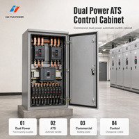Armoire de commande basse tension à double alimentation commerciale, armoire de commutation automatique à double alimentation, panneau ATS, commutateur de transfert automatique