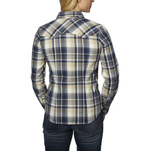 Camisas informales de moda de franela cómodas de ajuste Regular para mujer, manga ancha frontal con botones, manga completa personalizable, 100% algodón - Product Image 2