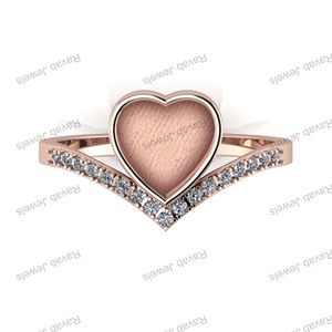 Anillo de piedras preciosas de corazón de ópalo etíope de 8mm de alta calidad, Plata de Ley 925 chapada en oro/plata, joyería fina personalizada al por mayor para boda - Product Image 3