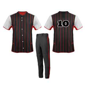 Uniformes de Béisbol Sublimados Healong al por Mayor, Diseños Personalizados, Camiseta de Béisbol Negra Lisa en Venta - Product Image 2