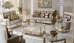 Conjunto de sofá tallado a mano para sala de estar, juego de muebles de madera de teca de la mejor calidad, estilo victoriano, hechos a mano - Product Image 5