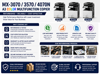 Copieur multifonction couleur A3 reconditionné MX3070 MX3570 MX4070N 30 35 40ppm Imprimante Scanner Recto Verso Chine