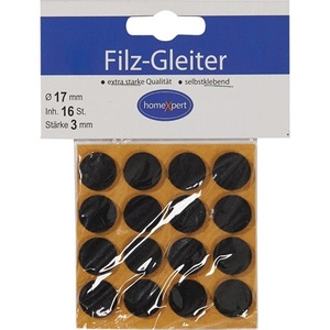 Brown 17mm Self-Adhesive Felt Rug Pad 16 Pieces Per Set - Product Image 1
