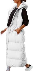 Fabricant OEM personnalisé Manteau d'hiver matelassé à capuche maxi-longueur pour femme Chaud élégant Isolant Respirant 100% coton extérieur - Product Image 6