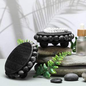 Exhibidor de Joyería Cuadrado de Madera de Mango con Acabado Negro Lavado Ecológico de Calidad, Pedestal Hecho a Mano para Exhibición de Gafas de Sol, Juguetes y Decoración del Hogar, Pulido - Product Image 4