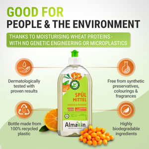 AlmaWin Brand Organic Dishwashing <b>Liquid</b> Sea Buckthorn-Mandarin Scent 500ml <b>Liquid</b> Powerful Dishwashing Organic Detergent Custom - Product Image 2