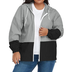 Custom Logo Waterproof Windbreaker Jacket <b>Plus</b> <b>Size</b> <b>Rain</b> <b>Coat</b> with Zipper Closure for Hiking & Fishing Outdoor Use - Product Image 2