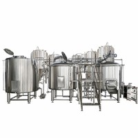 Machines de production de bière commerciales Système de brassage en acier inoxydable Équipement de brassage de bière personnalisé