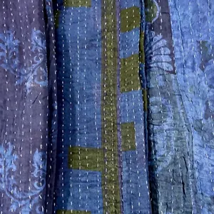 Kantha coperta per bambini trapunta in cotone con stampa a blocchi a mano giraffa con stampa morbida in mussola trapunta in morbido cotone in morbido cotone trapunta fatta a mano