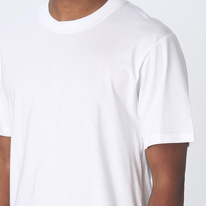 2025 hombres 100% algodón logotipo personalizado camisetas en blanco de alta calidad ajuste Normal cuello redondo Slim Fit camisetas para hombres - Product Image 6