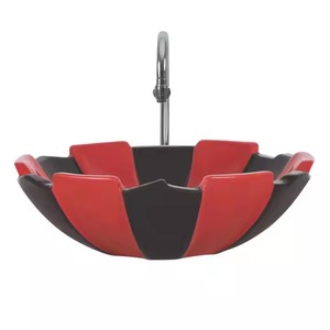 Lavabo de mesa redondo, lavabo de forma Rectangular, venta al por mayor, lavabo de encimera de mármol de porcelana, lavabo de Arte de cerámica para Baño - Product Image 6