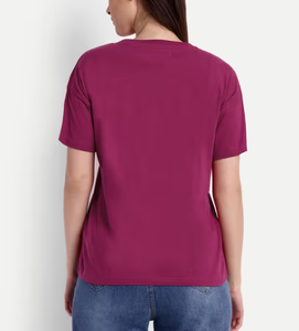 T-shirt à manches courtes pour femmes nouveau 2025 été Simple lettre reconnaissant imprimé T-shirt à manches courtes - Product Image 2