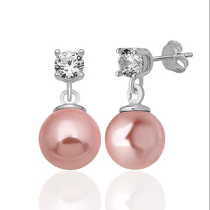 New Arrival Luxury 925 Sterling <b>Silver</b> Gold Plated Freshwater Pearl Bezel Setting Classic <b>Stud</b> <b>Earrings</b> for Women Party Gift - Product Image 1