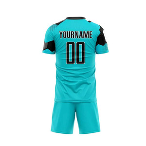 ชุดเสื้อฟุตบอลแขนสั้นแบบซับลิเมชั่นเนื้อผ้าแข็งแรง ทนทาน ระบายอากาศได้ดี แห้งเร็ว พร้อมสกรีนโลโก้ตามสั่ง เหมาะสำหรับฝึกซ้อม - Product Image 2