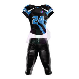 Conjuntos de Uniformes de Fútbol Americano Transpirables con Mangas Cortas, Tela Suave de Secado Rápido para Entrenamiento, Práctica y Partidos - Product Image 1