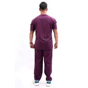 Haute Qualité Étanche Médical Scrubs À Manches Courtes Scrub Ensembles Nouveau Élégant Unisexe Doux Spandex/Polyester Uniformes D'hôpital - Product Image 6