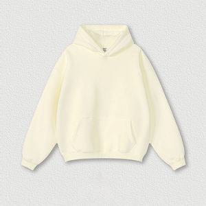 Pull à capuche coréen en coton personnalisé court 340GSM pour hommes Acid Wash Puff Print Design 3D Embroidery Boxy Fit for Winter - Product Image 2