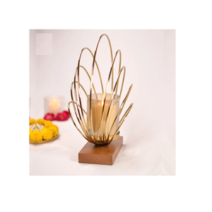 Bougeoir avec logo personnalisé décoration de bar de table de restaurant nordique lampe de thé en métal bougeoir petits ornements - Product Image 1